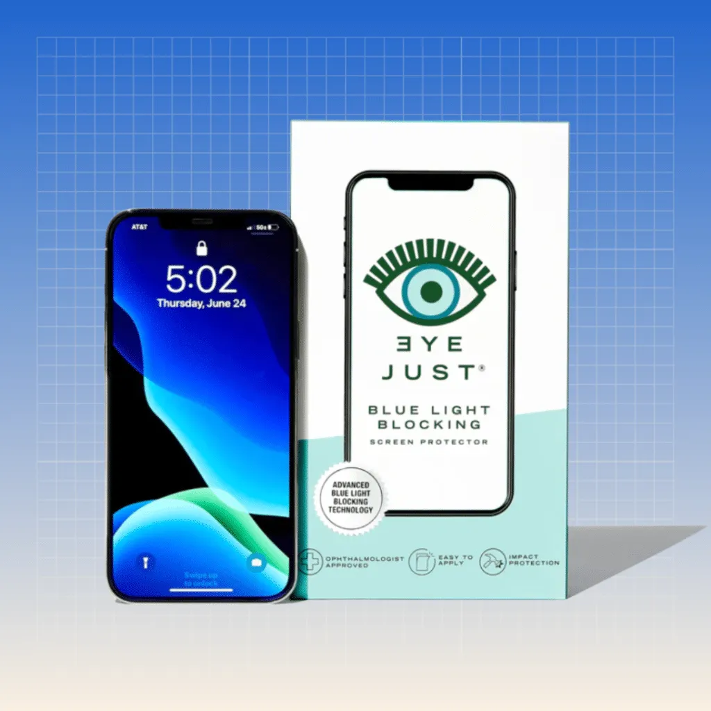EyeJust iPhone Blue Light Blocking Screen Protector