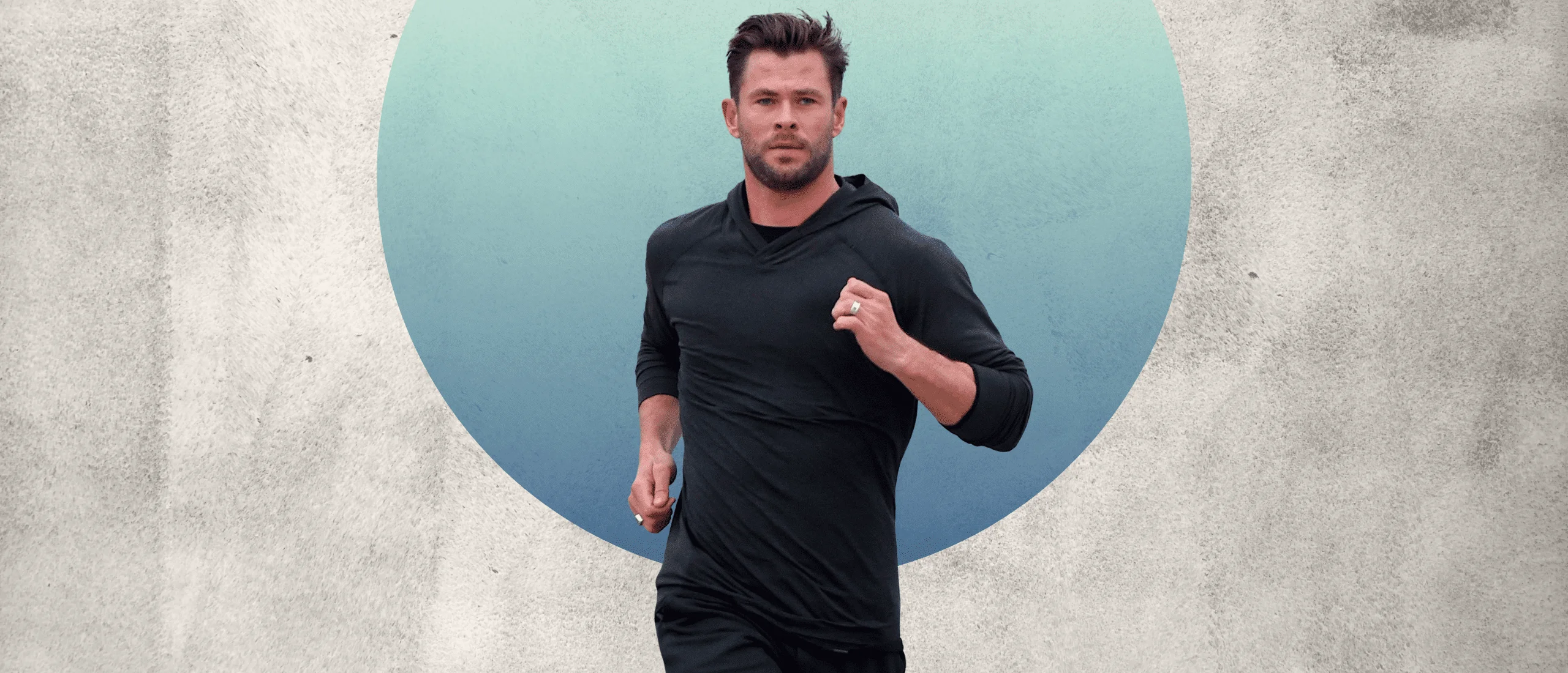 Chris Hemsworth, running