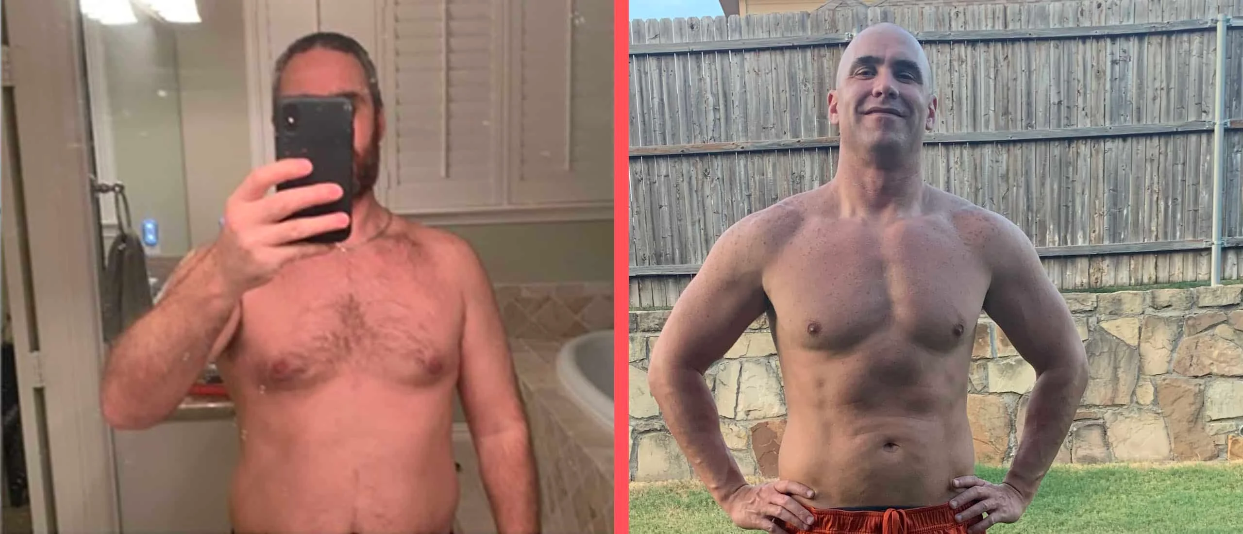 Kevin Gallagher, before and after TRT