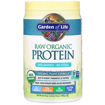 8. Best Plant-Based Blend: Garden of Life Raw Organic Protein
