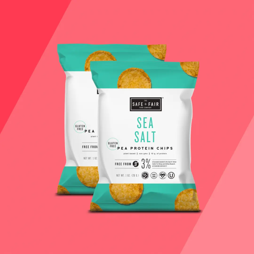 26. Safe + Fair Pea Protein Chips