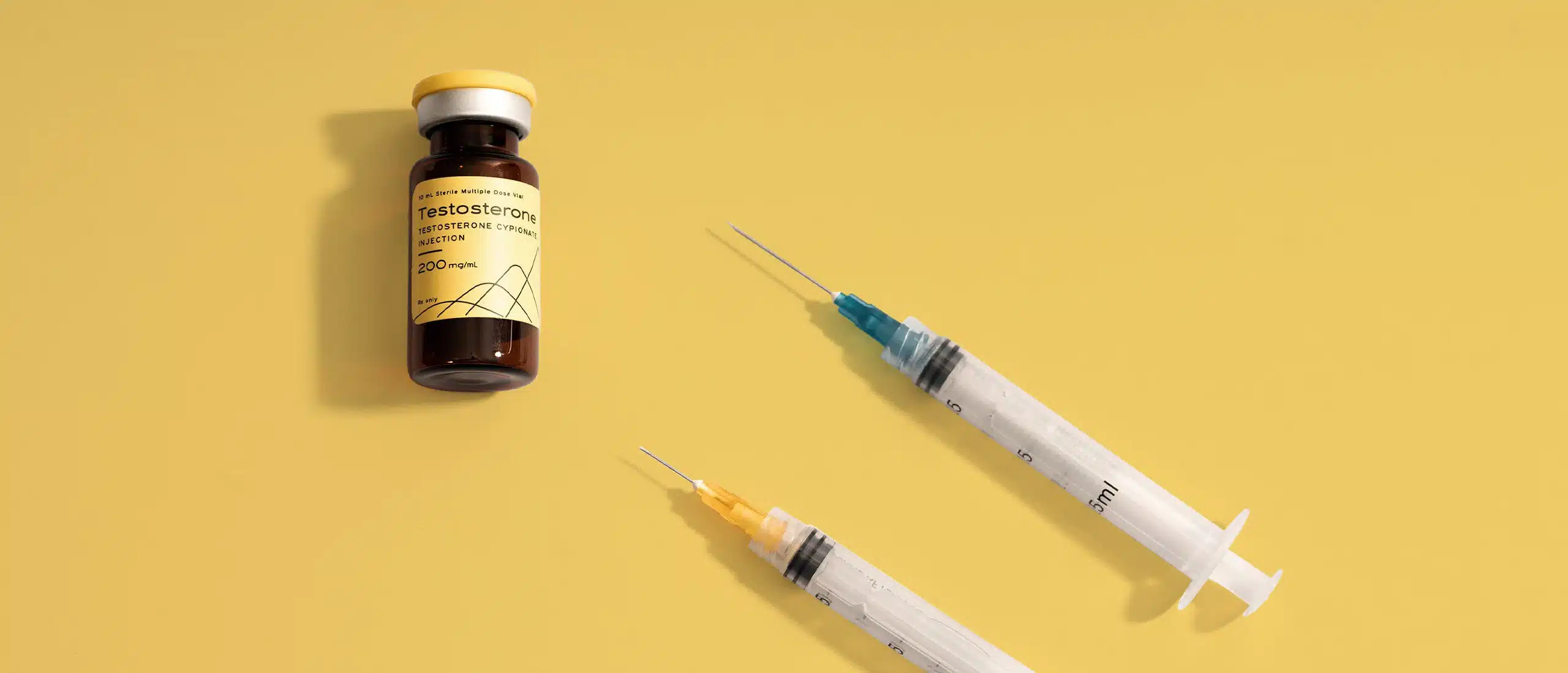 hone health testosterone injection bottle + needles