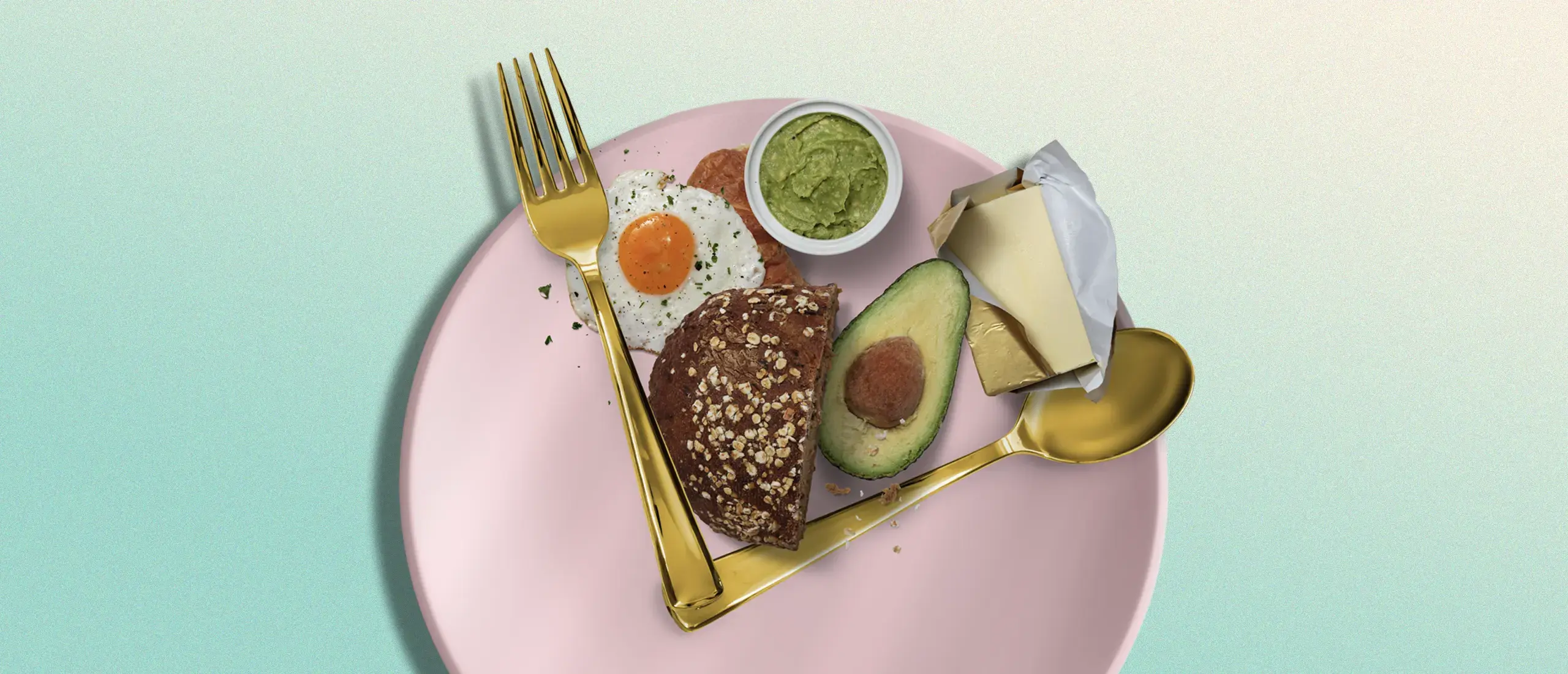 healthy plate of food with avocado, egg, and other stuff