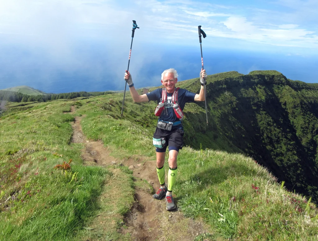 Gene Dykes on the Azores Trail Ultrarun in Australia.